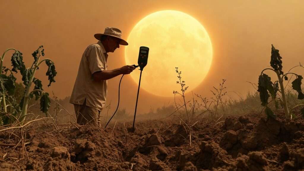 detecting soil moisture during heat spells