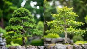 formal upright vs. informal upright bonsai forms