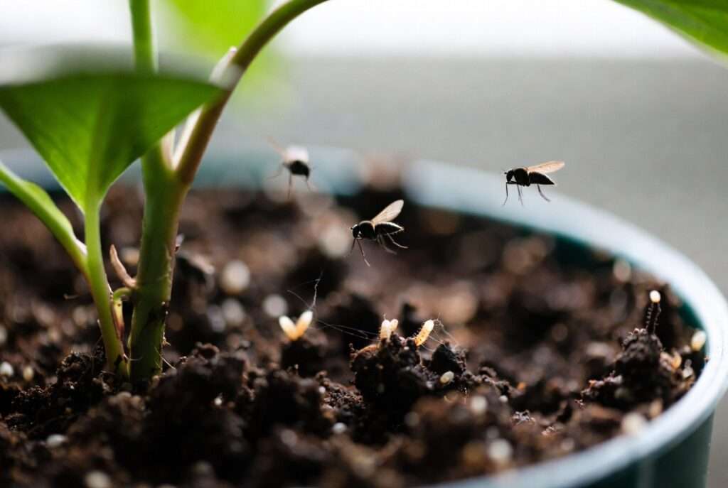 fungal gnats in houseplant soil