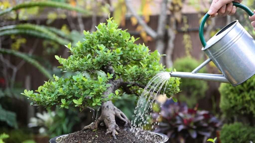 how to water bonsai correctly