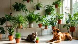 keeping pets from chewing on houseplants