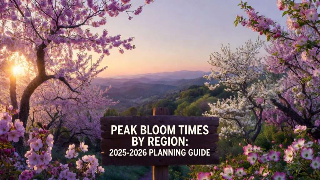 peak bloom times by region