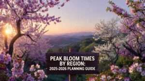 peak bloom times by region