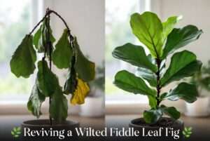 reviving a wilted fiddle leaf fig
