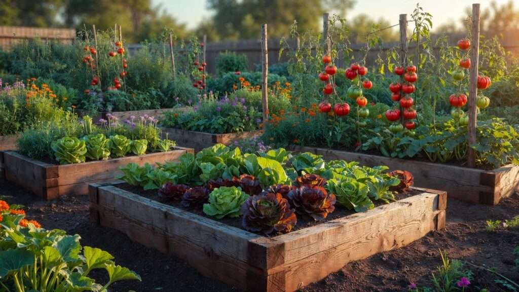 rotating tasks in raised beds each month