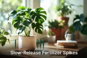 slow-release fertilizer spikes for indoor plants