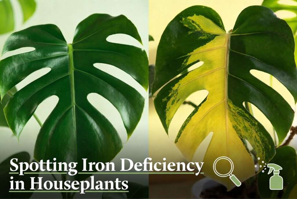 spotting iron deficiency in houseplants