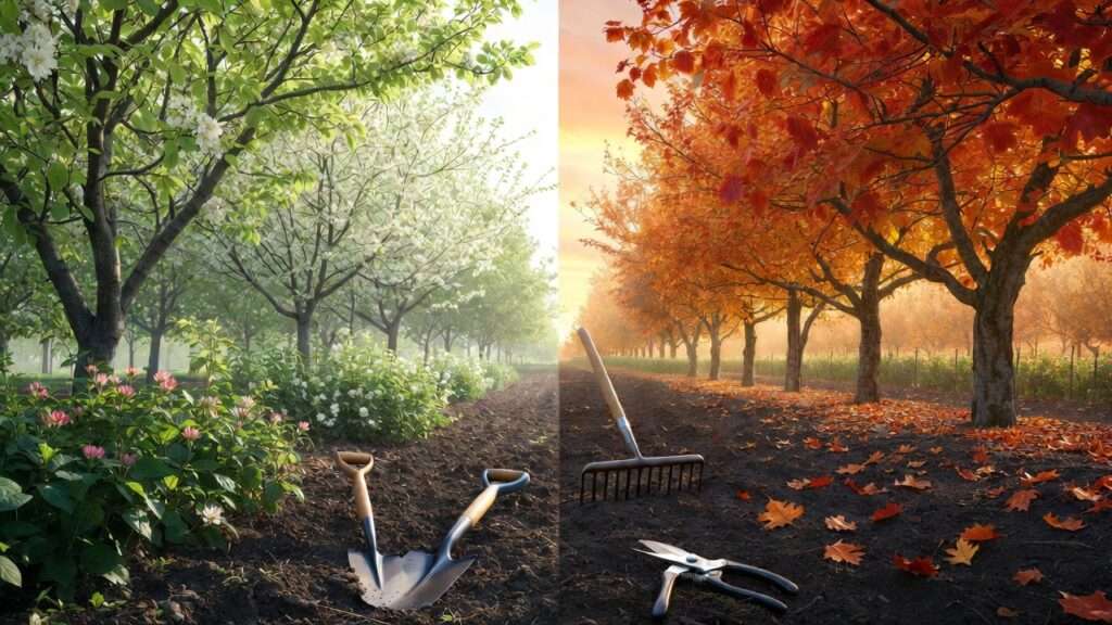 spring vs. fall planting differences