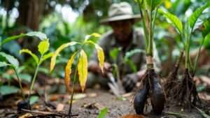 stem rot vs. root rot identification