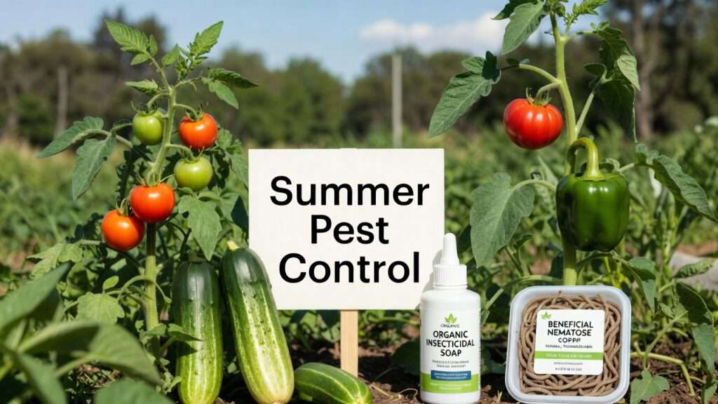 summer pest control for vegetable gardens