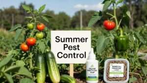 summer pest control for vegetable gardens