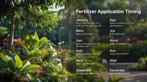 timing fertilizer applications by month