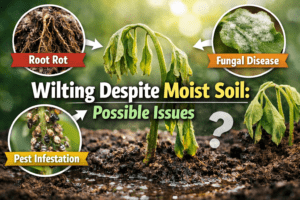 wilting despite moist soil: possible issues