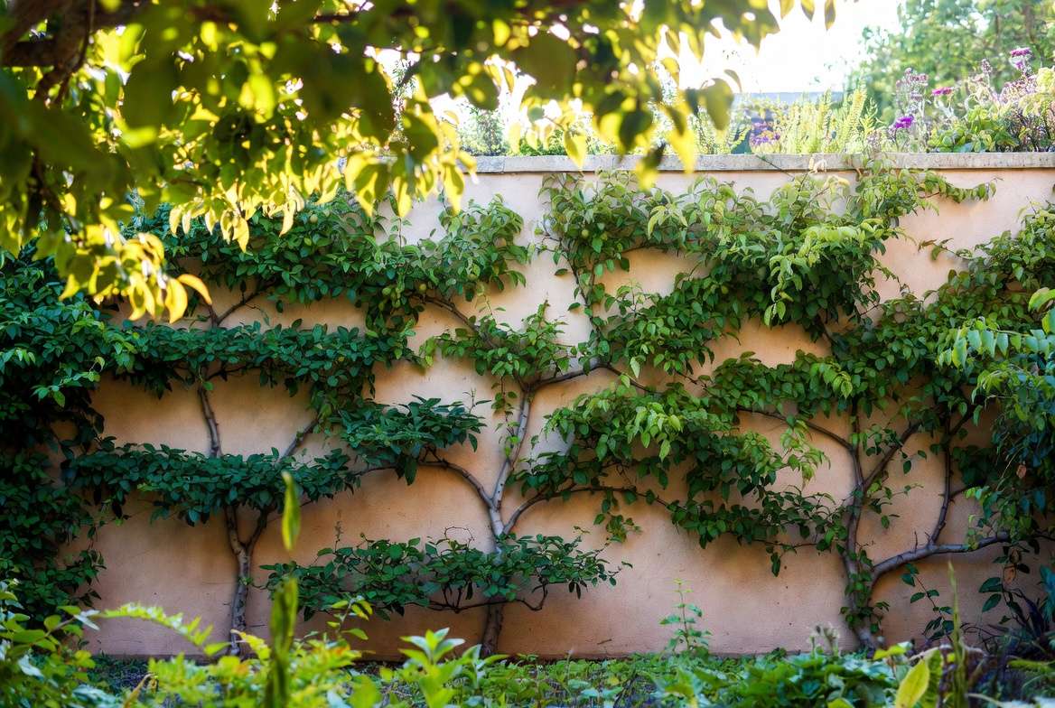 different espalier designs horizontal candelabra fan shape maintenance guide