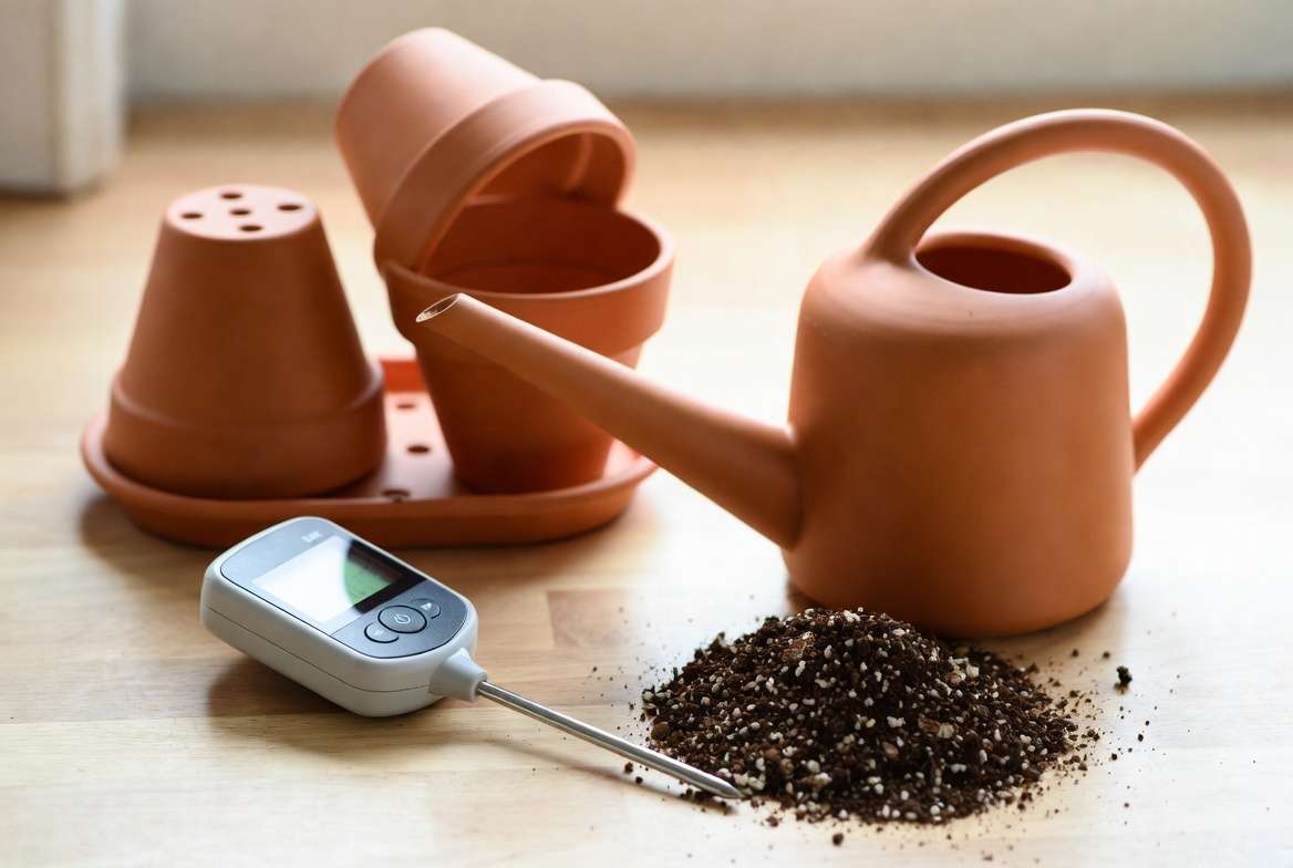 Essential tools for proper cactus watering and seasonal care