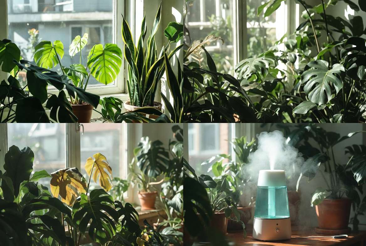 Seasonal care for plants and foliage throughout the year in tropical climate