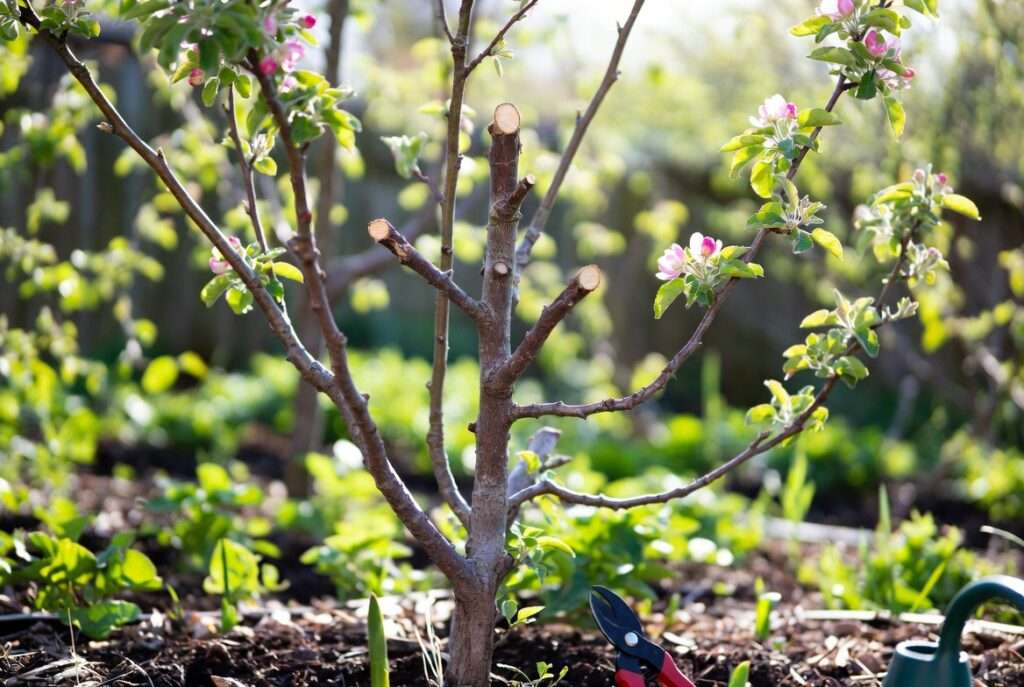 badly pruned apple tree