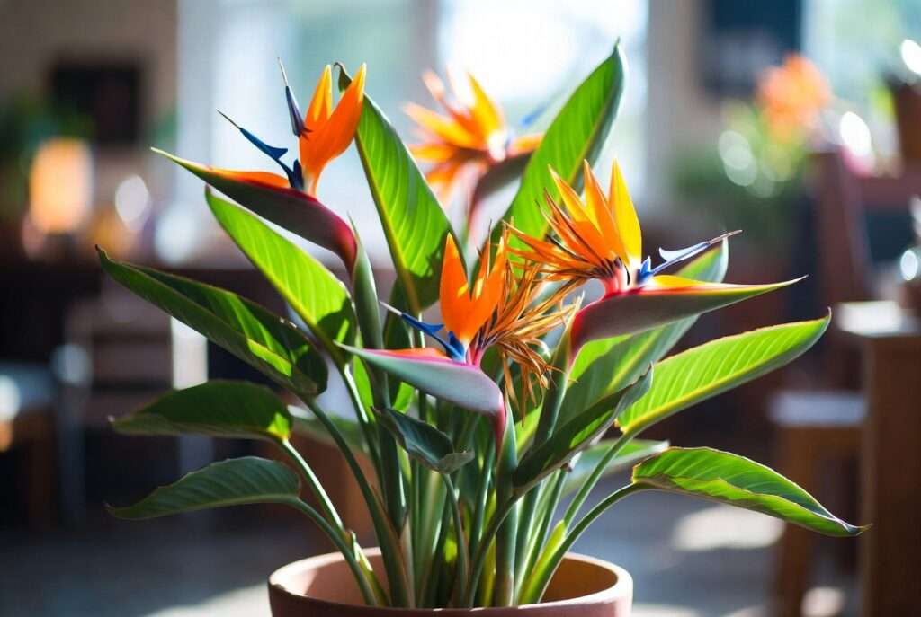 birds of paradise orange plant