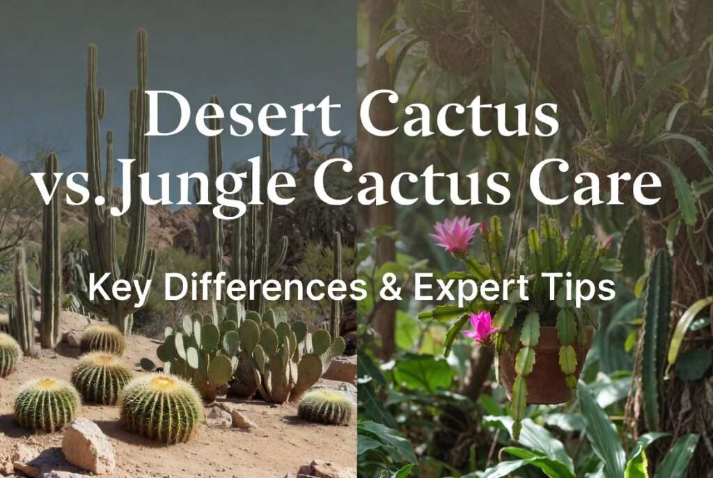 desert cactus vs. jungle cactus care
