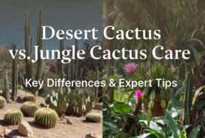 desert cactus vs. jungle cactus care