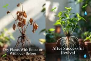 dry plants with roots or without