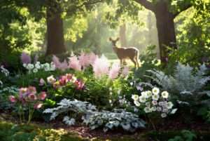 plants deer resistant shade