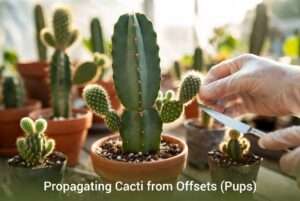 propagating cacti from offsets (pups)