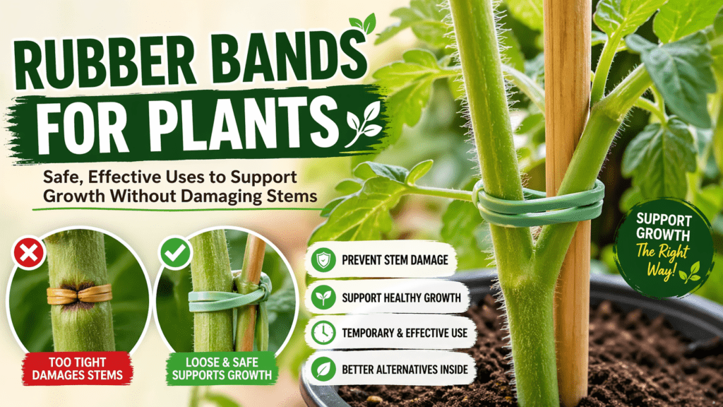 rubber bands for plants