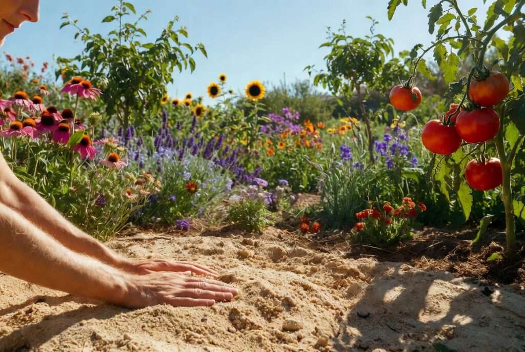 sand ability to support plant growth