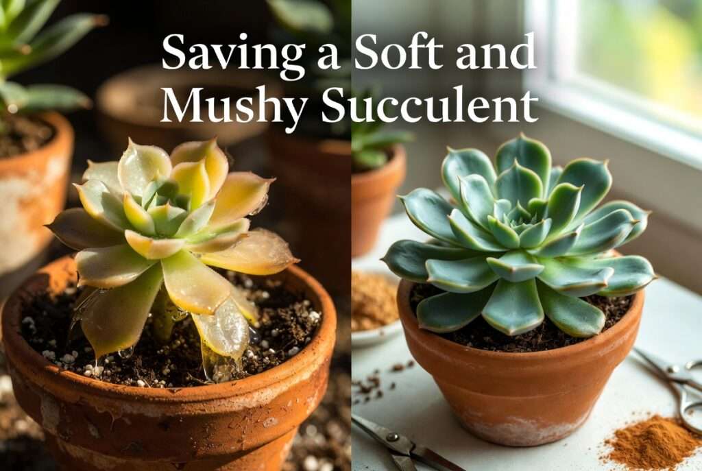 saving a soft and mushy succulent