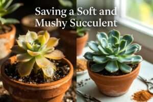 saving a soft and mushy succulent
