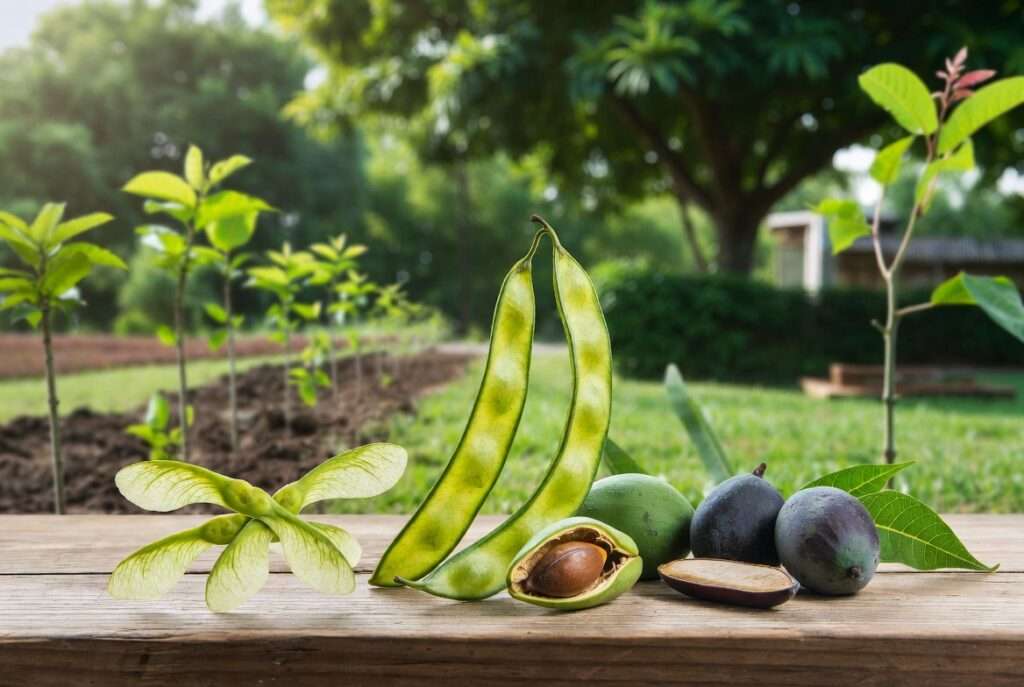 seed pods from trees
