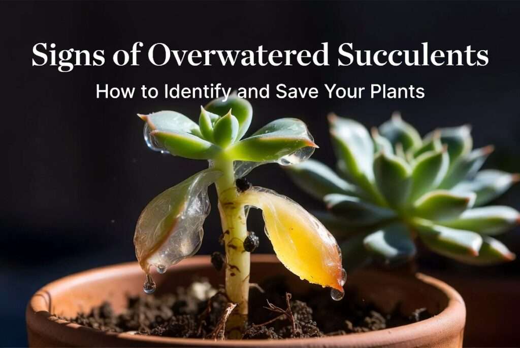 signs of overwatered succulents