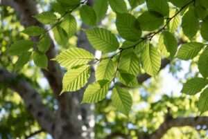 spade shaped tree leaves