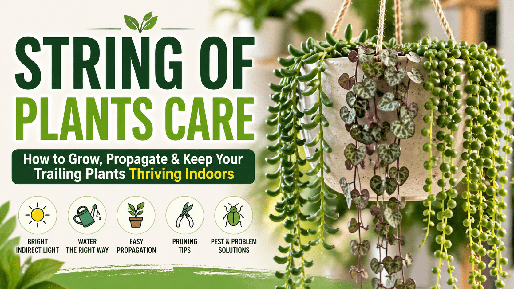 String of Plants Care: Grow & Thrive Indoors
