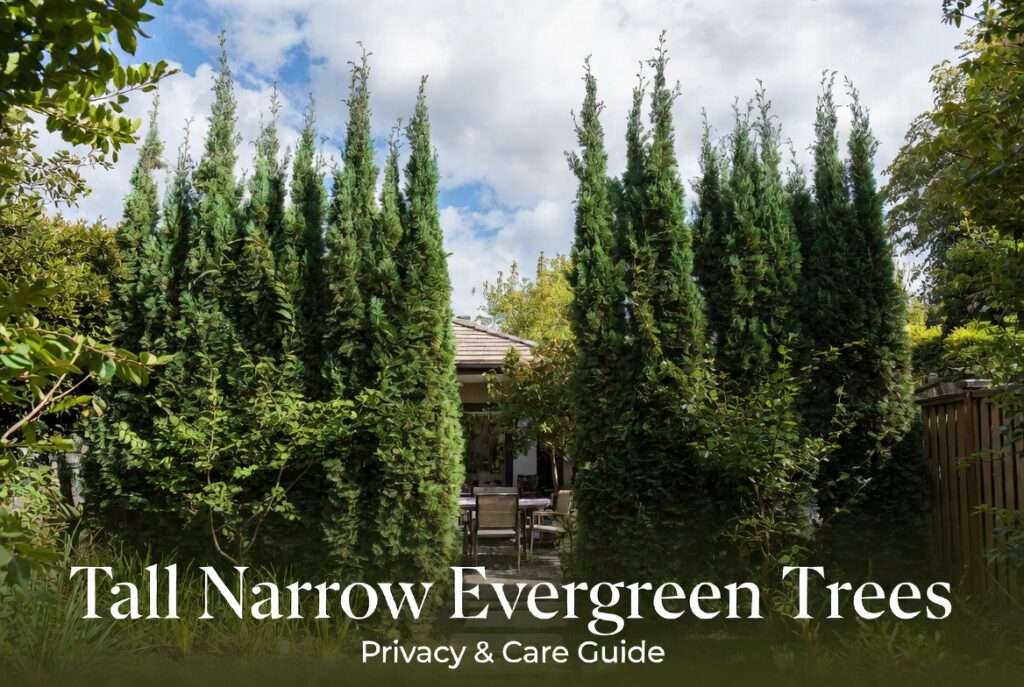 tall narrow evergreen trees