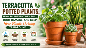 terracotta potted plants