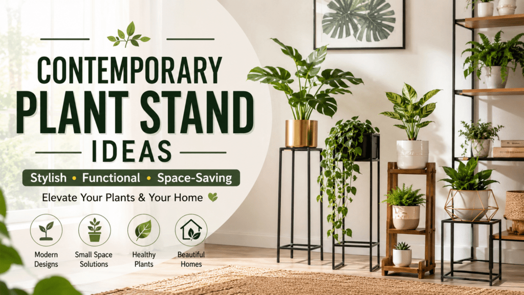 contemporary plant stand