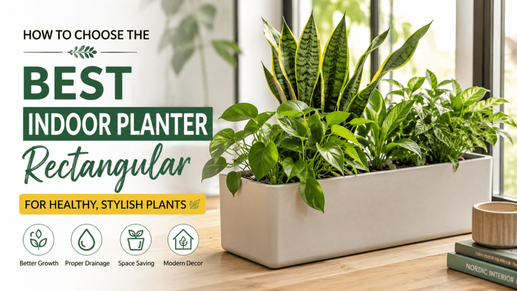 indoor planter rectangular