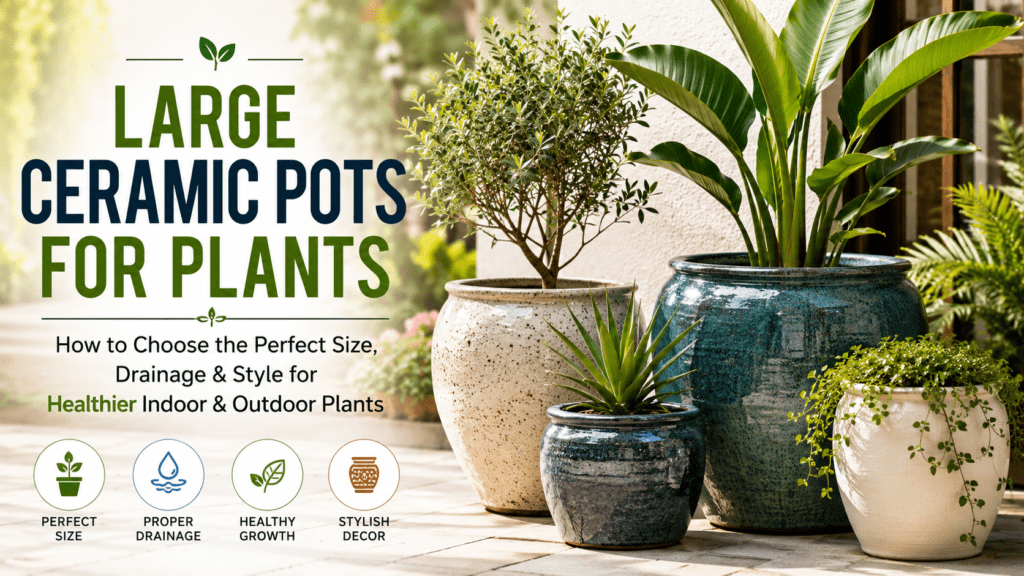 large ceramic pots for plants