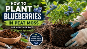 plant blueberries in peat moss