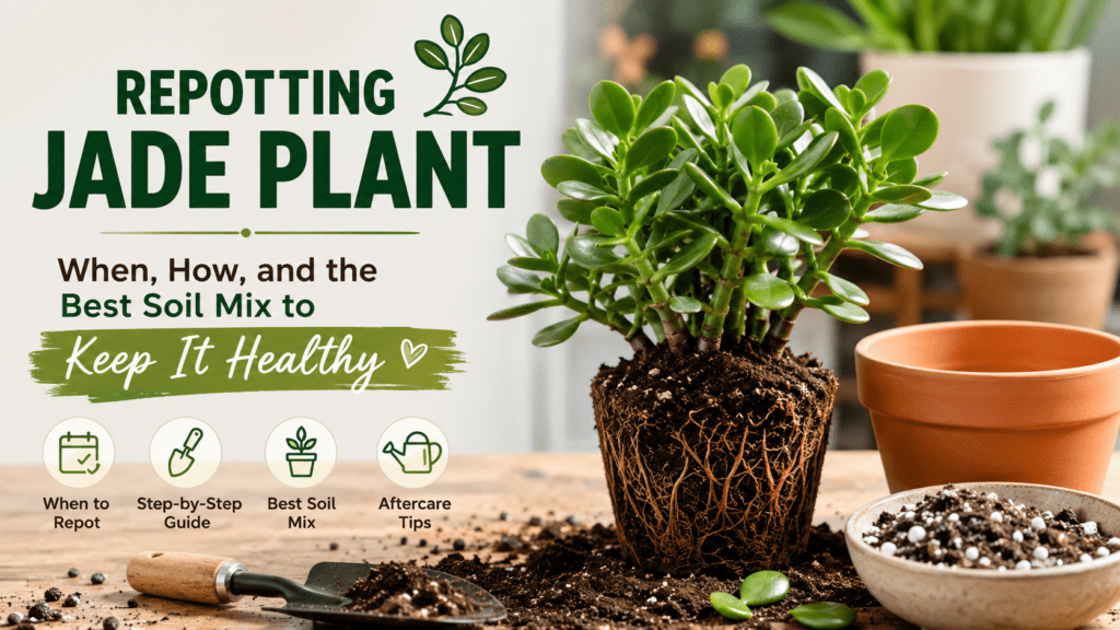 repotting jade plant