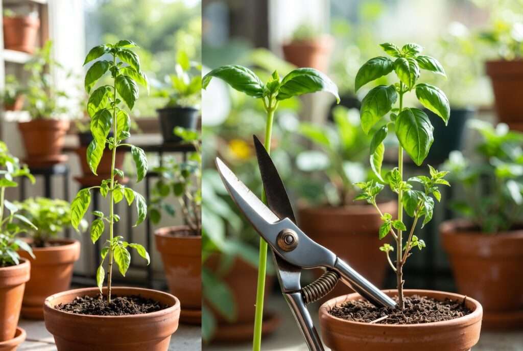 topping pot plants