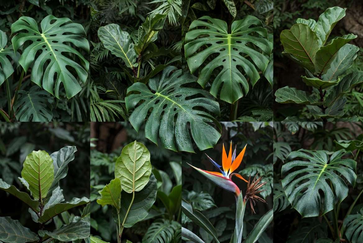 15 stunning plants with large leaves collection for indoor and outdoor spaces
