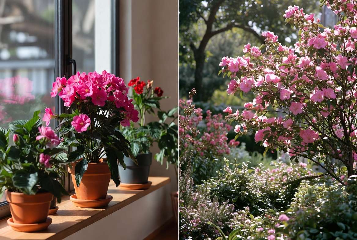 Best indoor and outdoor plants with pink flowers for different growing spaces