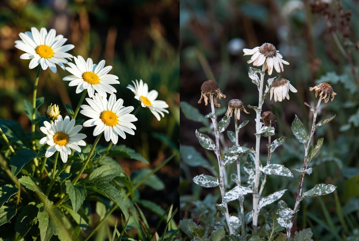 Identifying and treating common problems on Shasta daisy plants