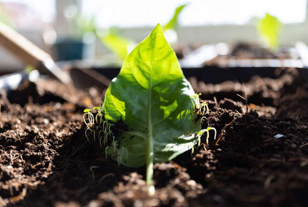 Leaf of Life plant propagation from a single leaf.