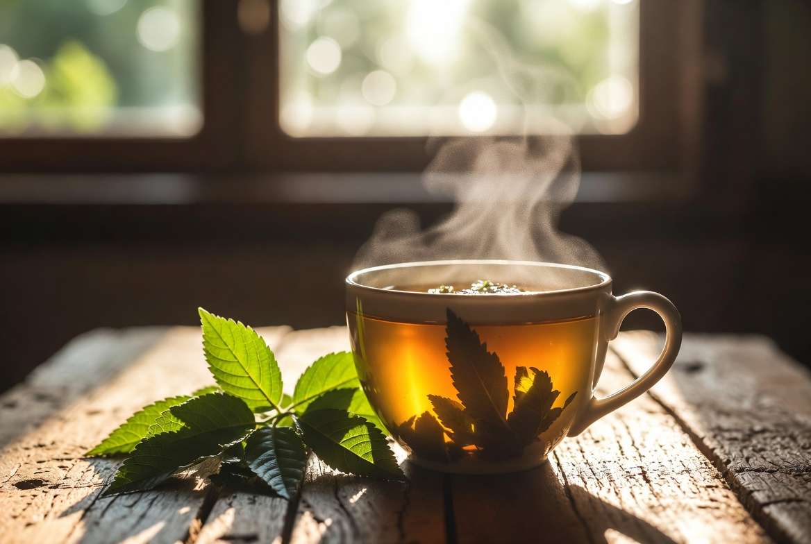 Leaf of Life herbal tea for respiratory wellness.
