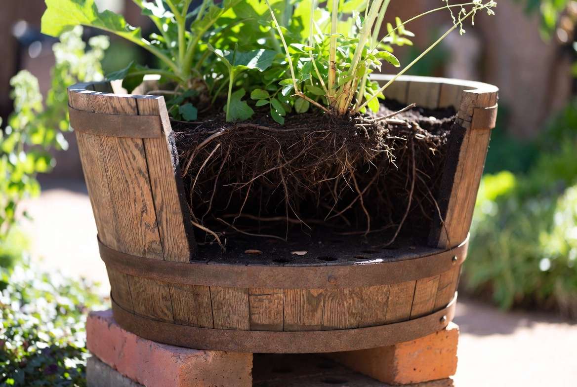 Best barrel wood planter showing durability, drainage, and insulation benefits for healthy plants and trees