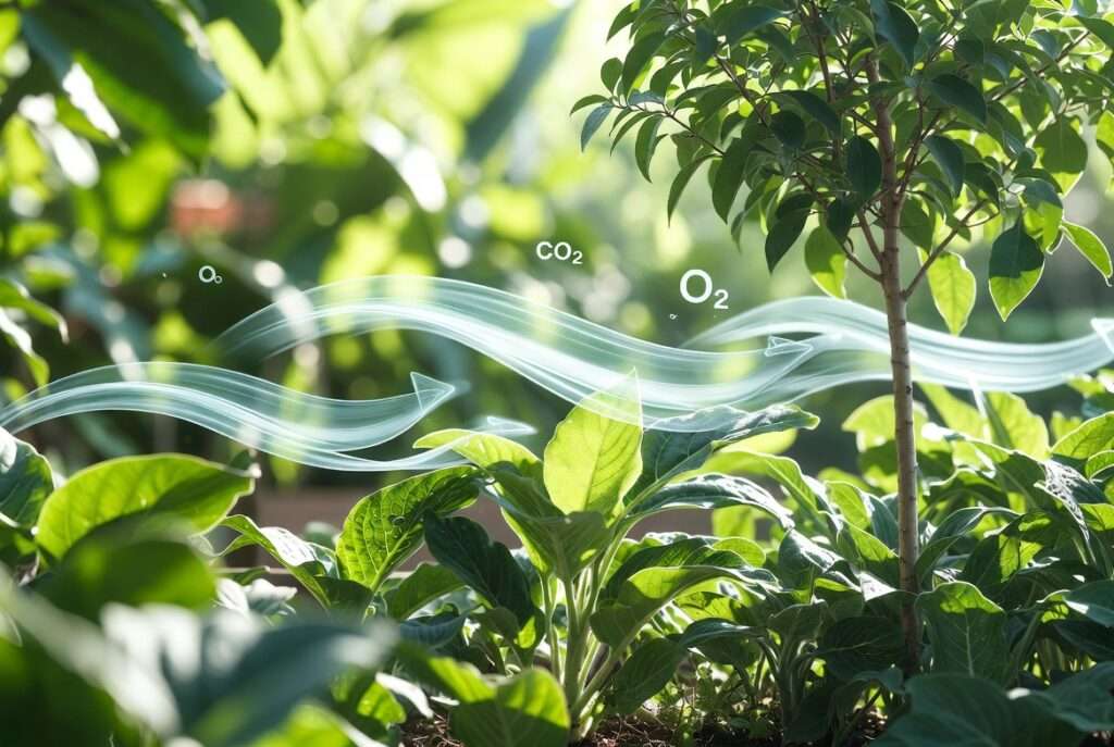 how does air help plants grow